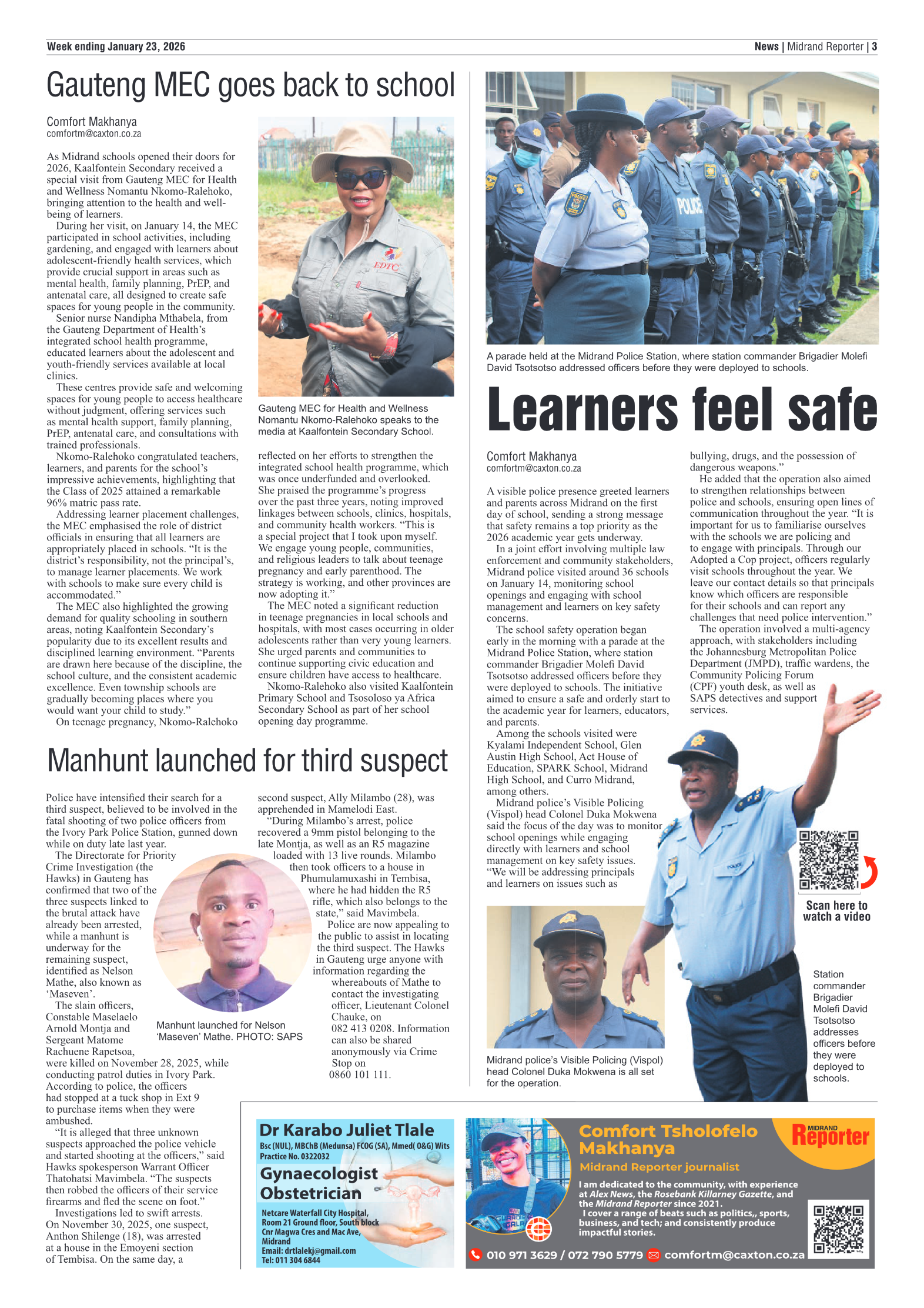 Midrand Reporter 23 January 2026 page 3