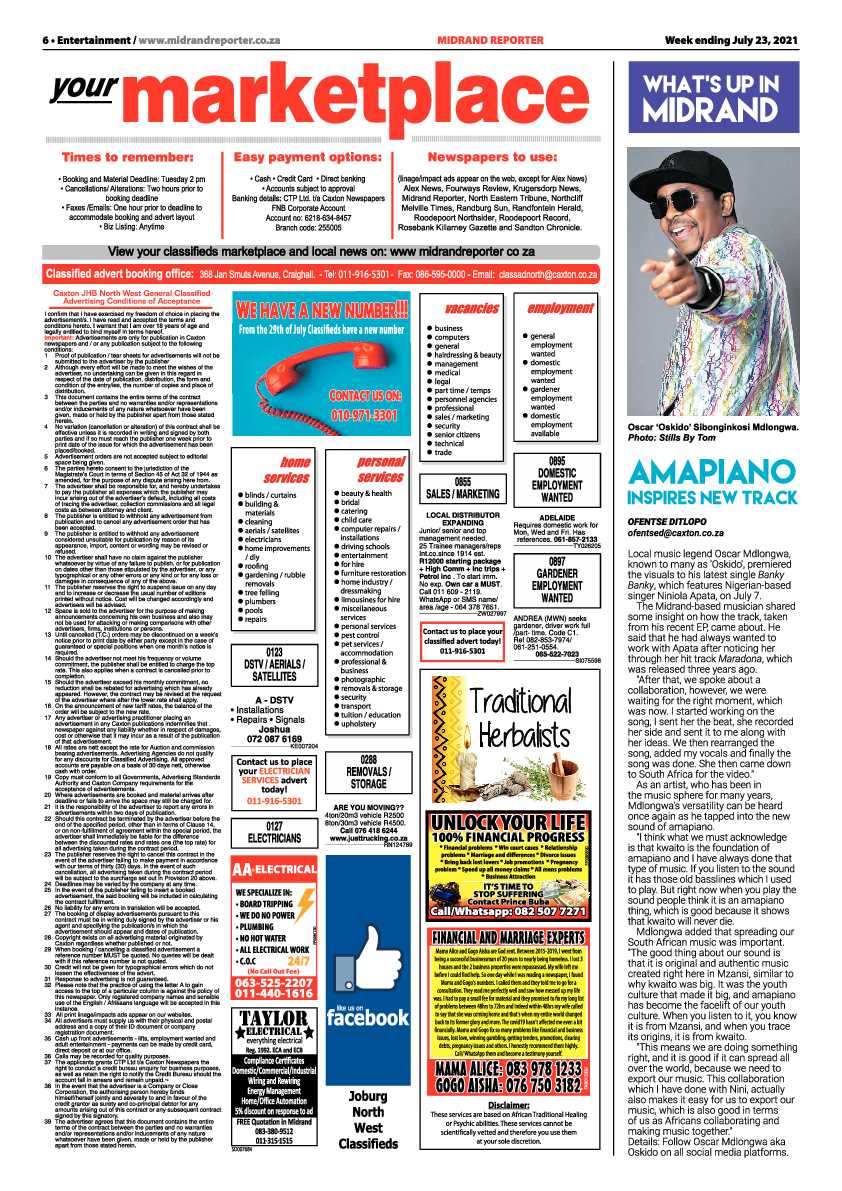 Midrand Reporter 23 July 2021 page 6