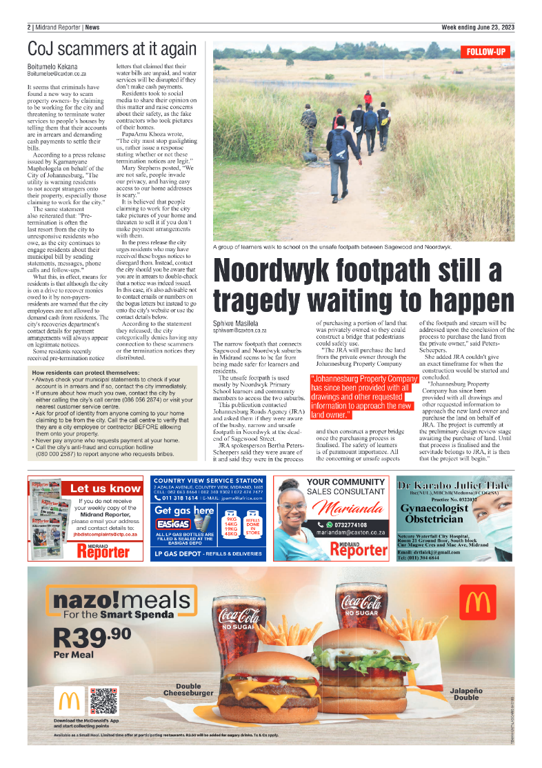 Midrand Reporter 23 June 2023 page 2