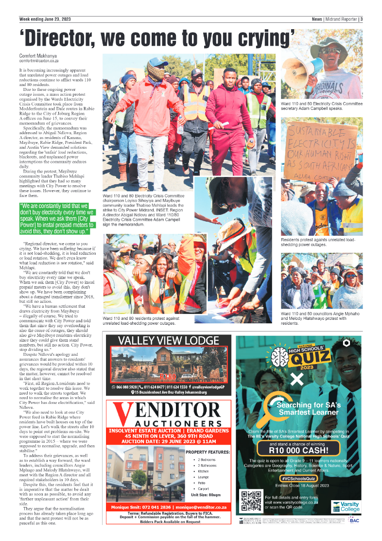 Midrand Reporter 23 June 2023 page 3