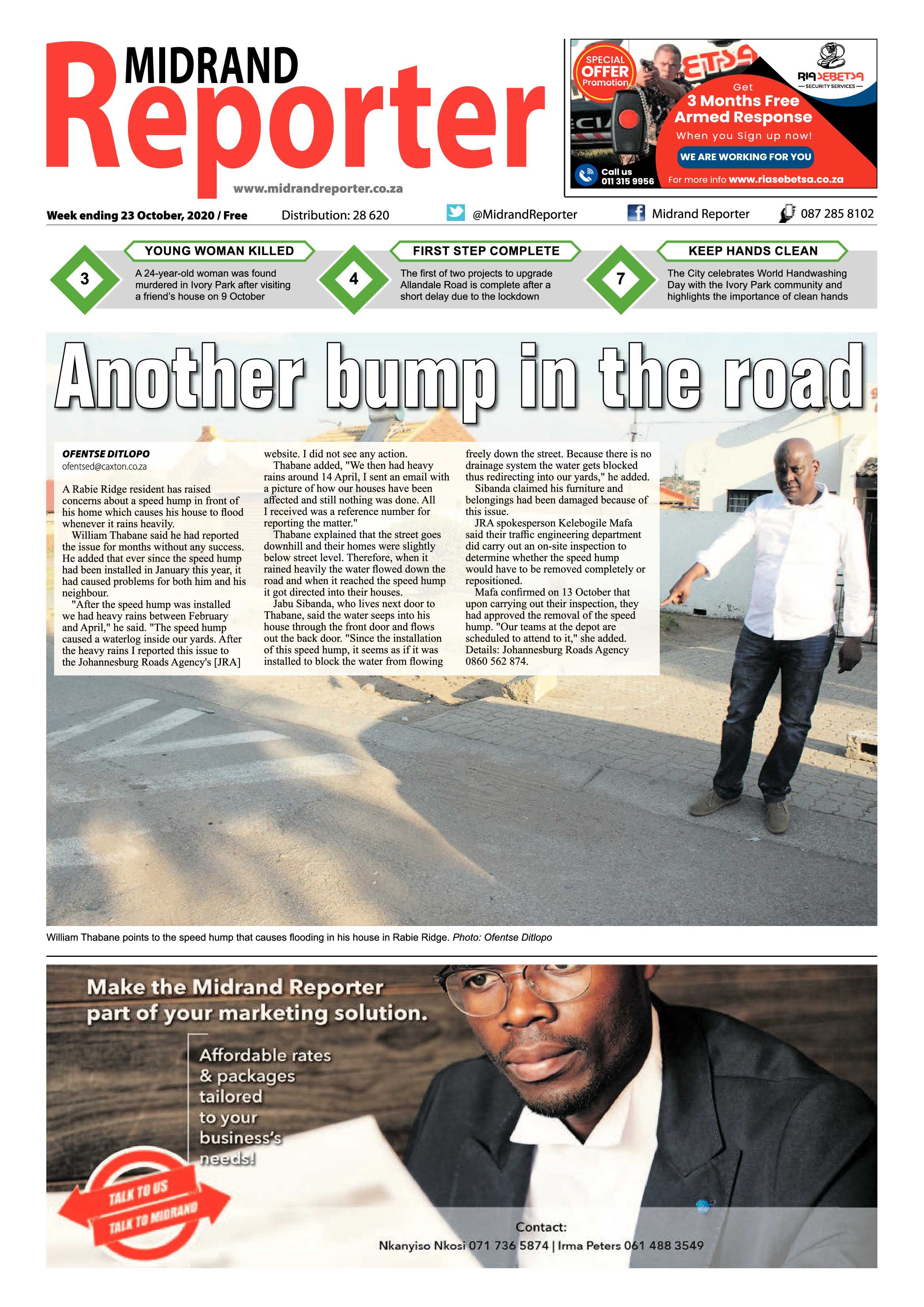 Midrand Reporter 23 October 2020 page 1