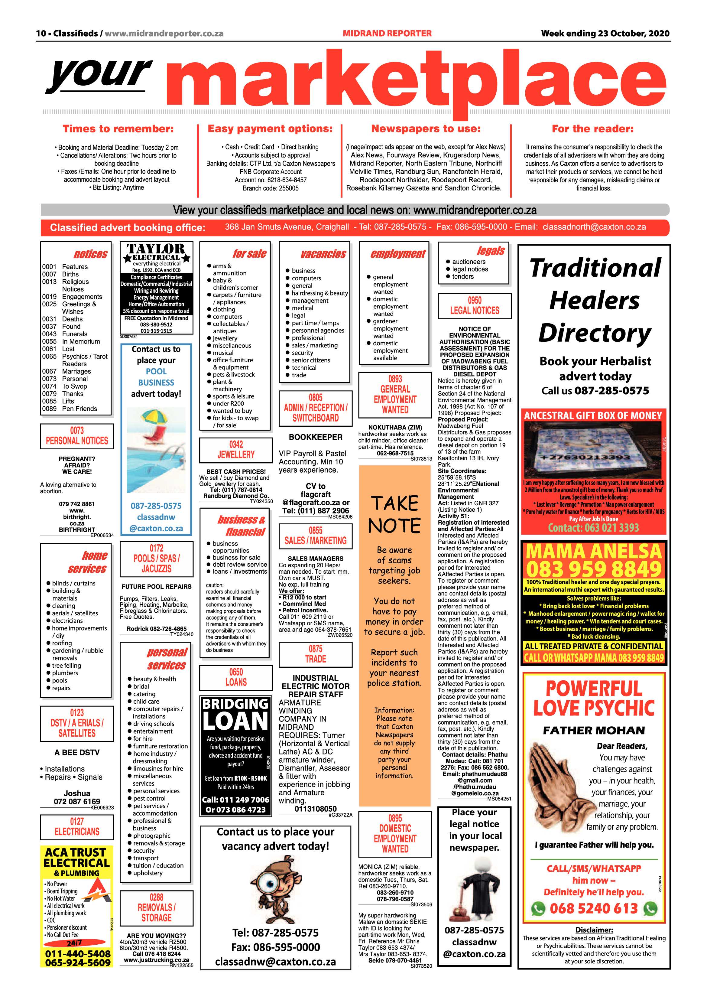 Midrand Reporter 23 October 2020 page 10
