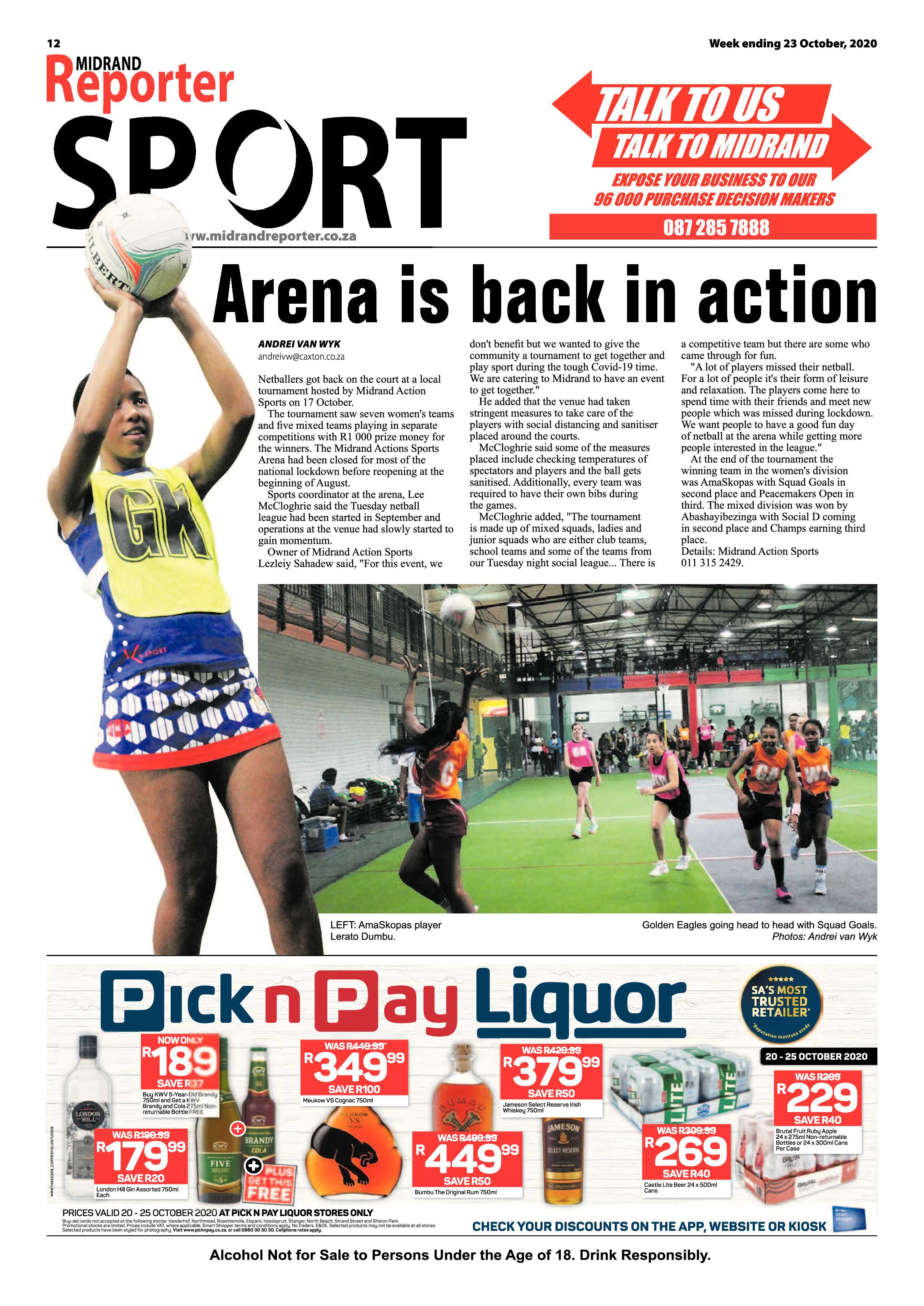 Midrand Reporter 23 October 2020 page 12