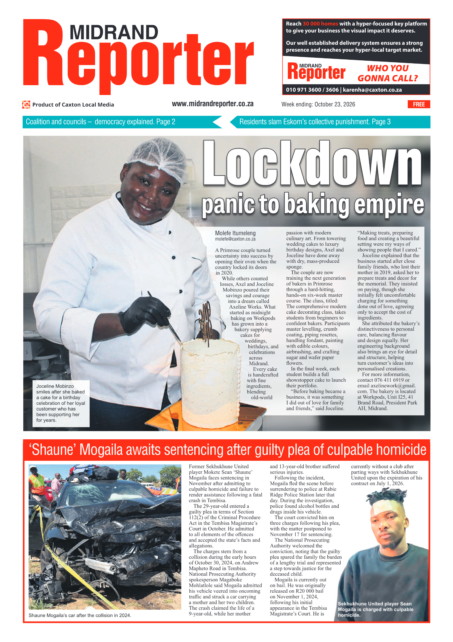 Midrand Reporter 23 October 2026 page 3