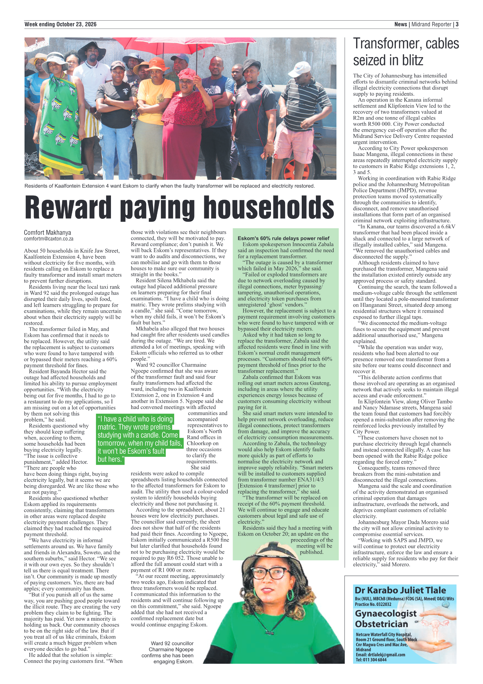 Midrand Reporter 23 October 2026 page 5