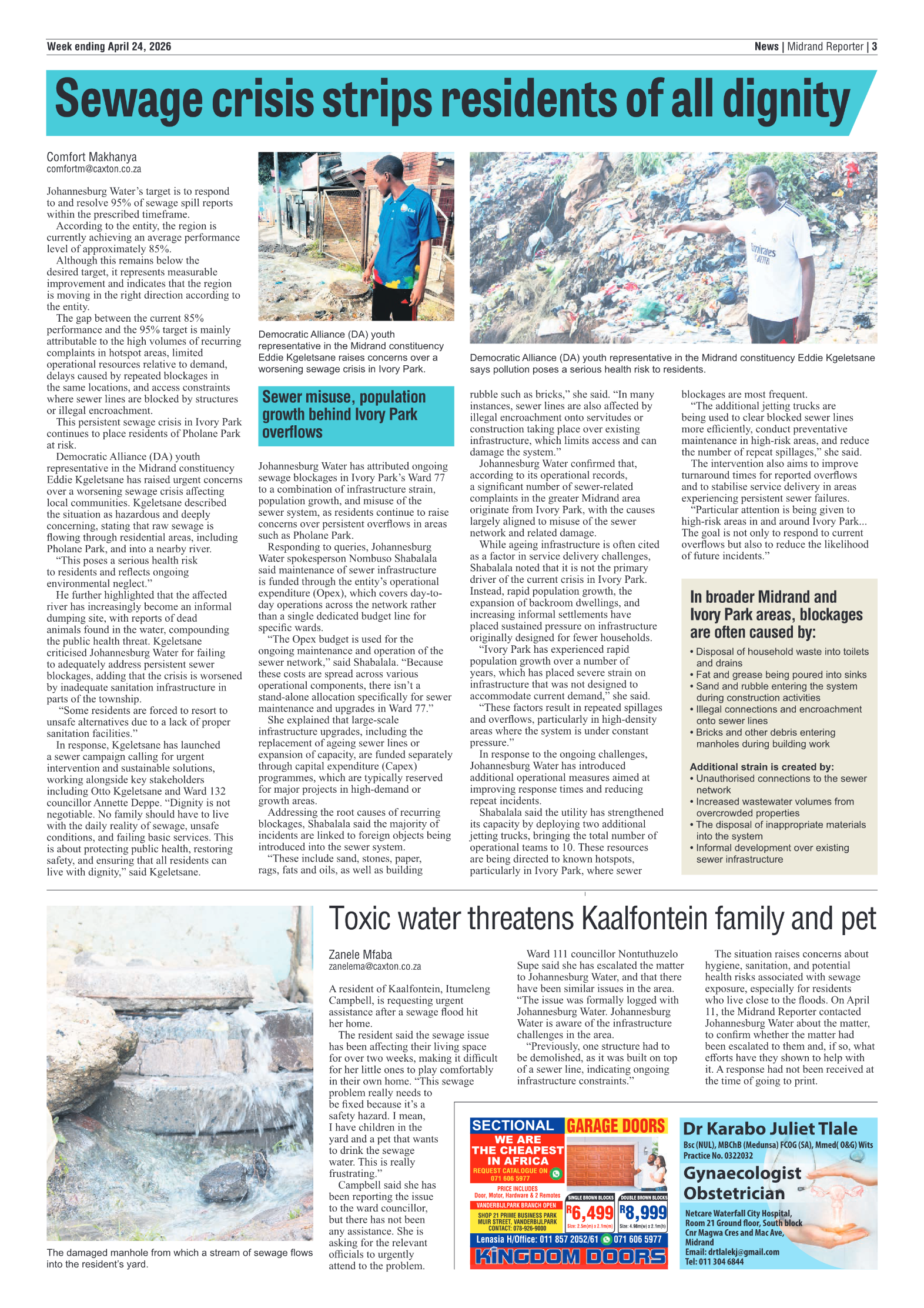 Midrand Reporter 24 April 2026 page 3