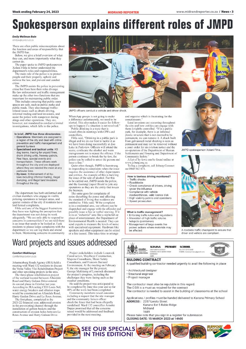 Midrand Reporter 24 Feb 2023 page 3