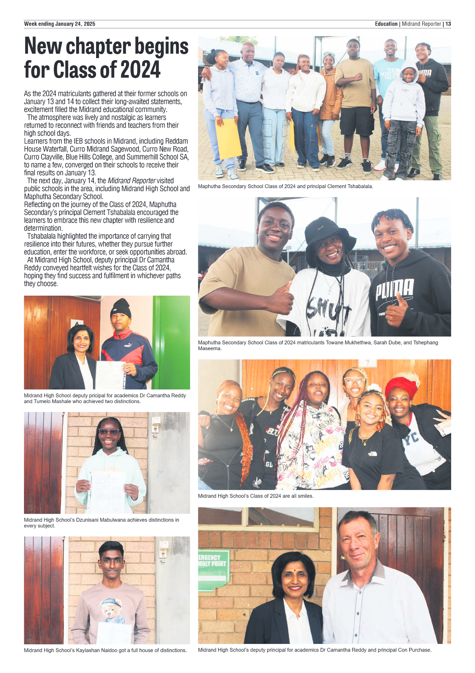 Midrand Reporter 24 January 2025 page 13