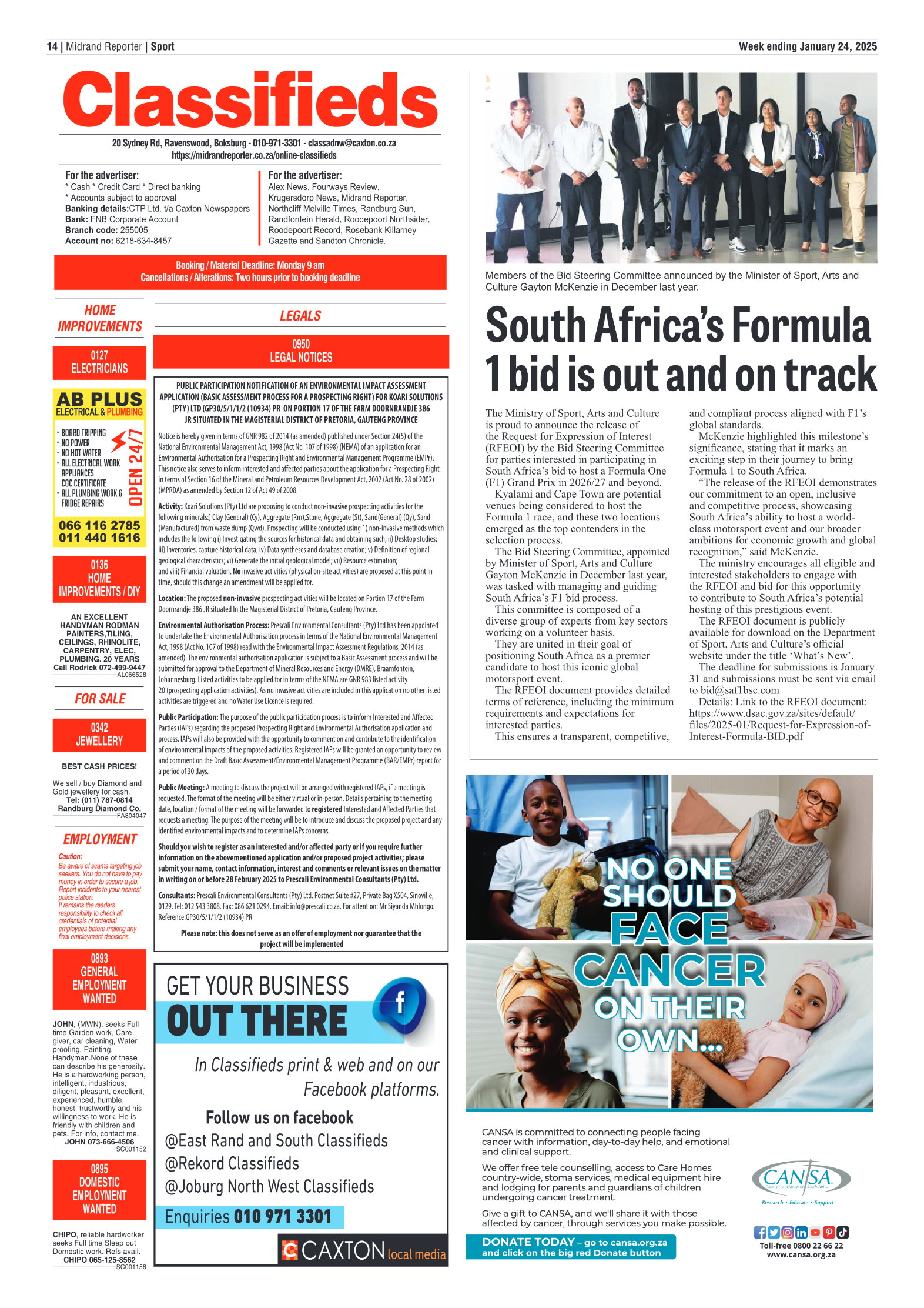 Midrand Reporter 24 January 2025 page 14