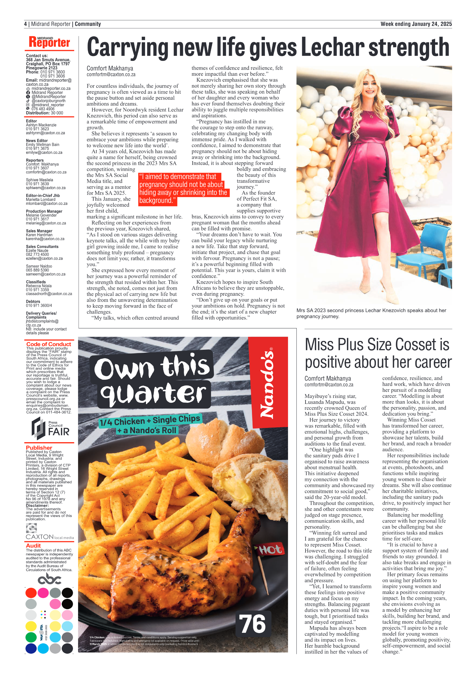 Midrand Reporter 24 January 2025 page 4