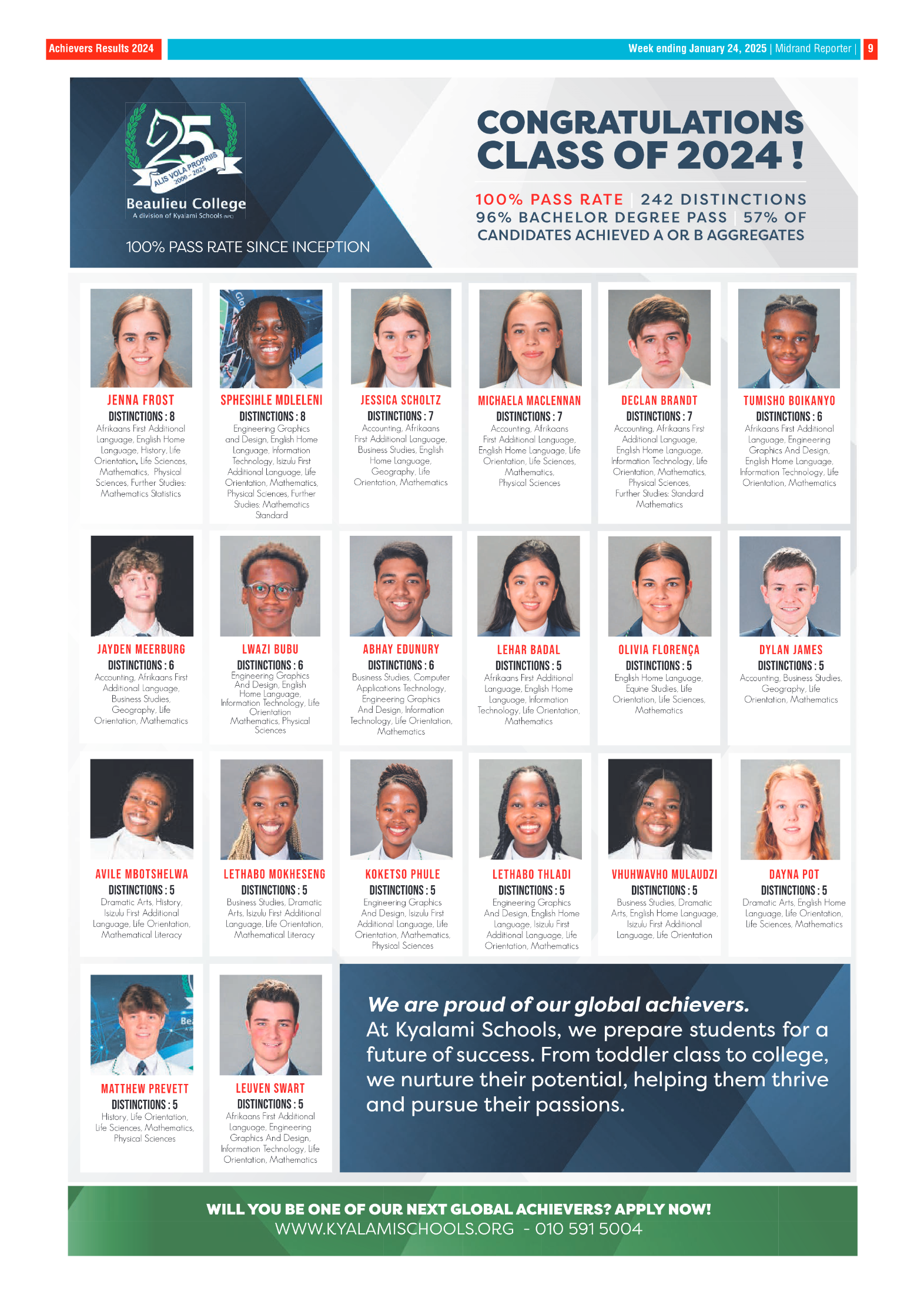 Midrand Reporter 24 January 2025 page 9