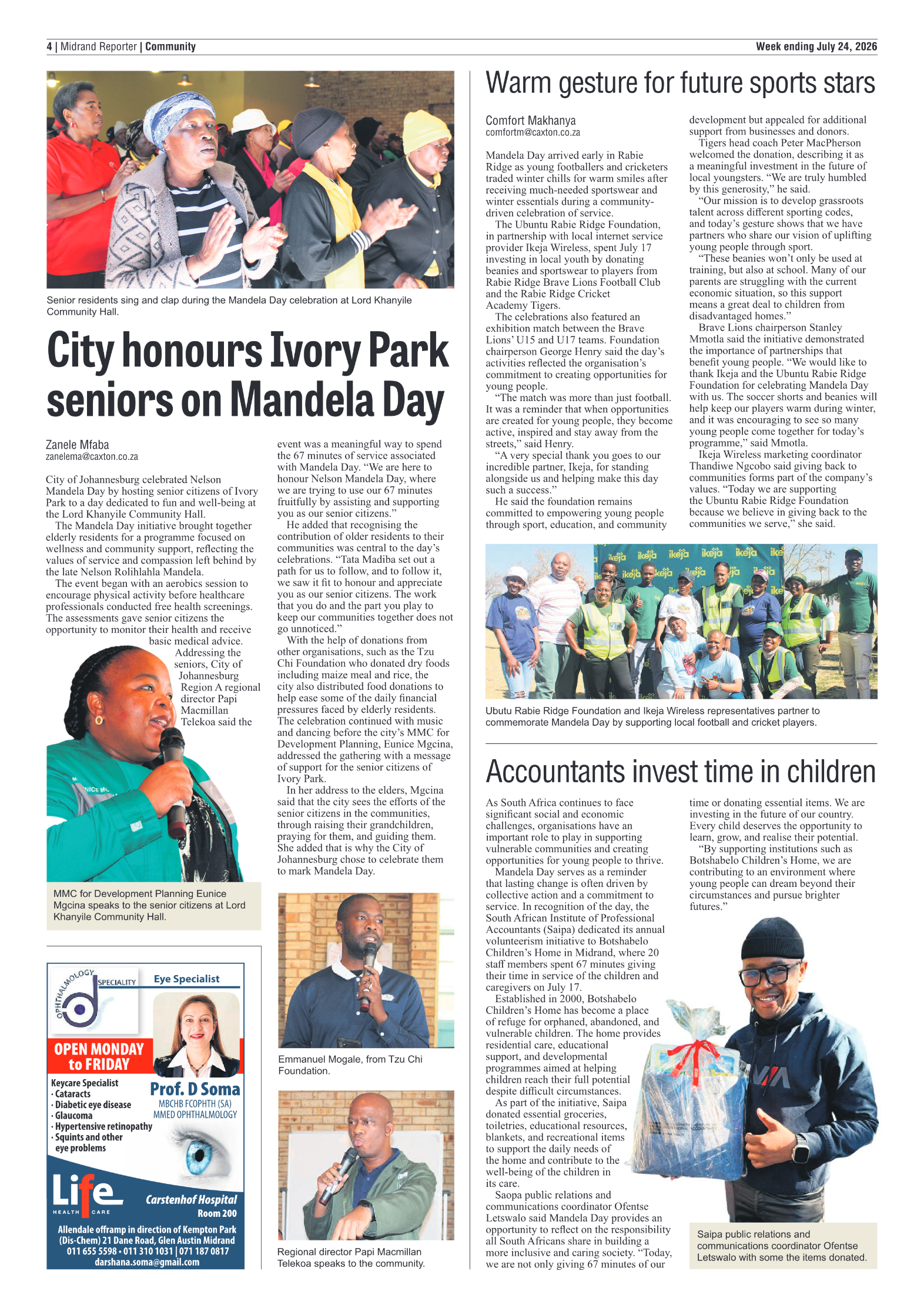 Midrand Reporter 24 July 2026 page 4