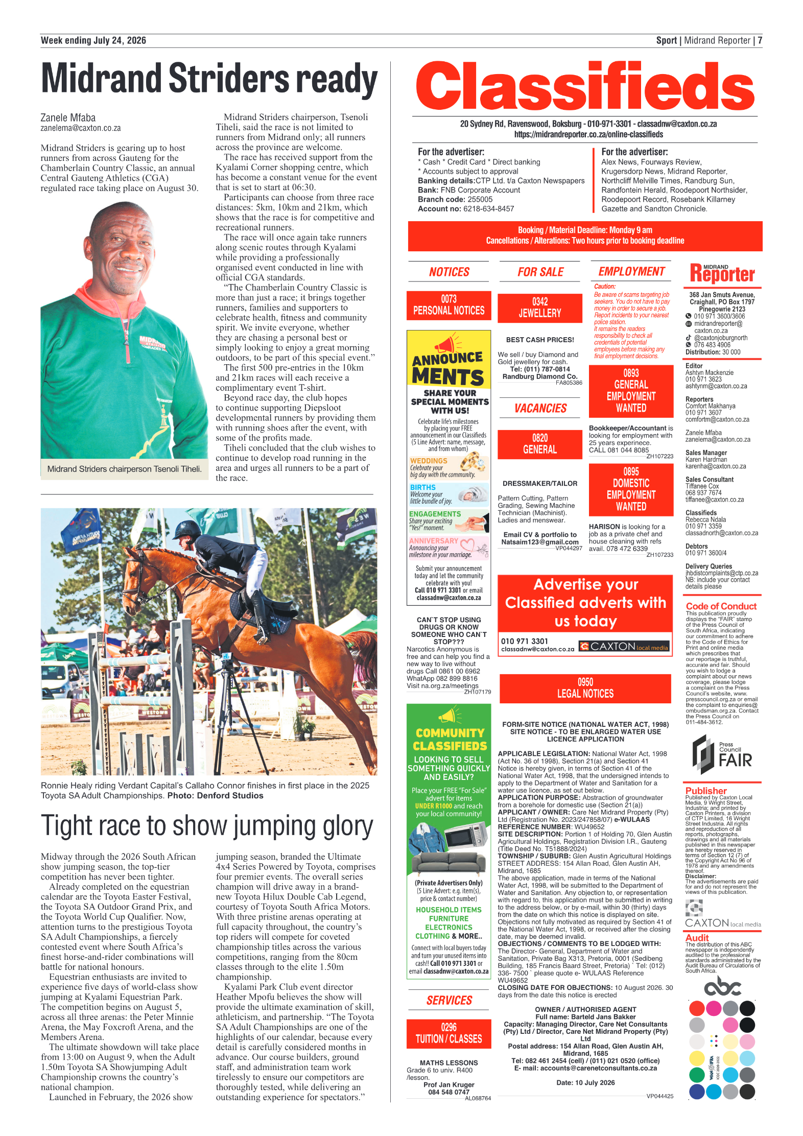 Midrand Reporter 24 July 2026 page 7