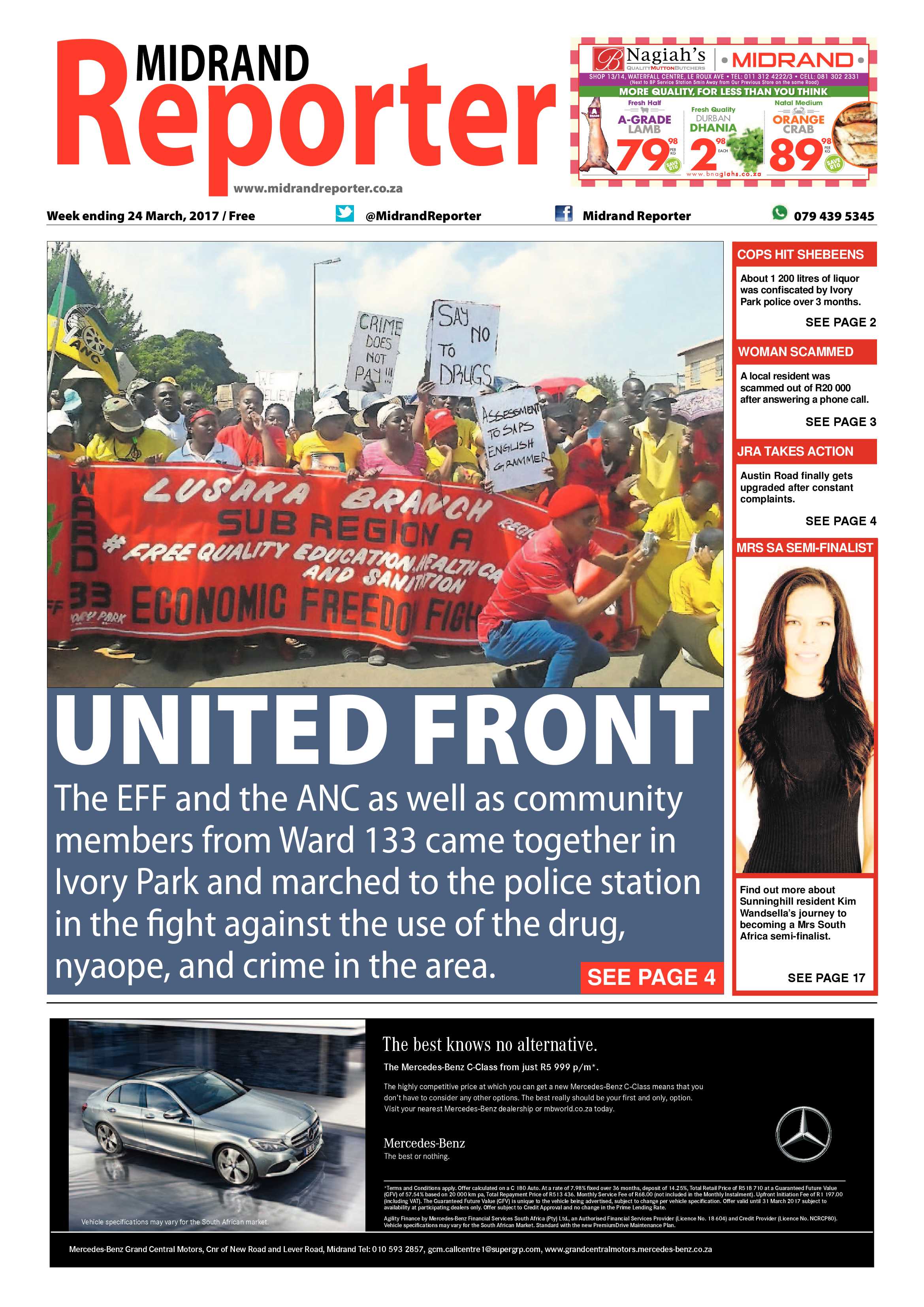 Midrand Reporter 24 March 2017 page 1
