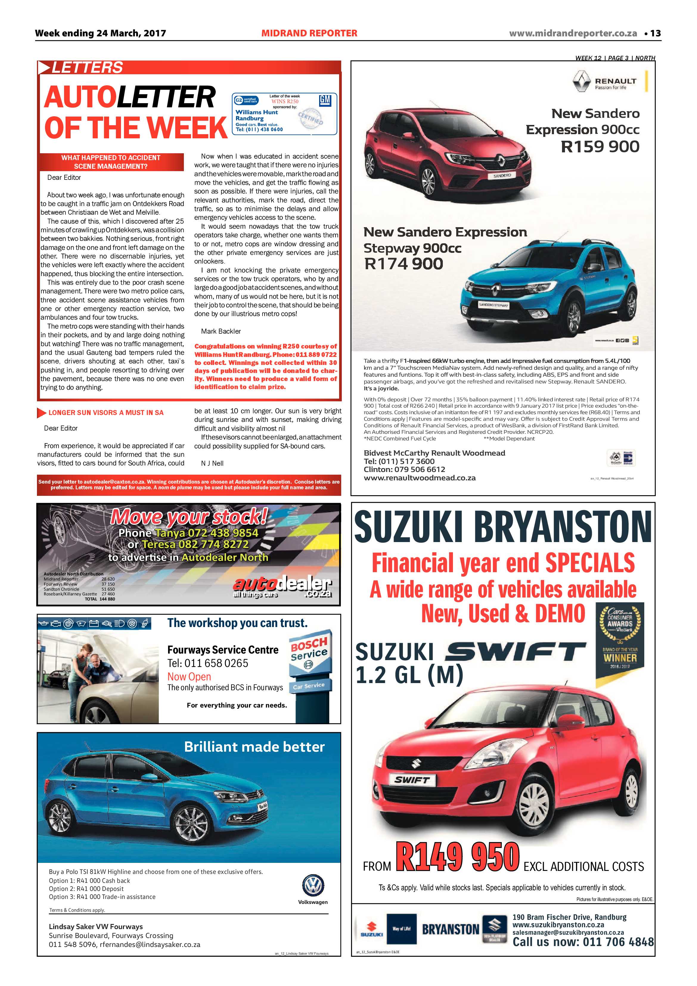 Midrand Reporter 24 March 2017 page 13