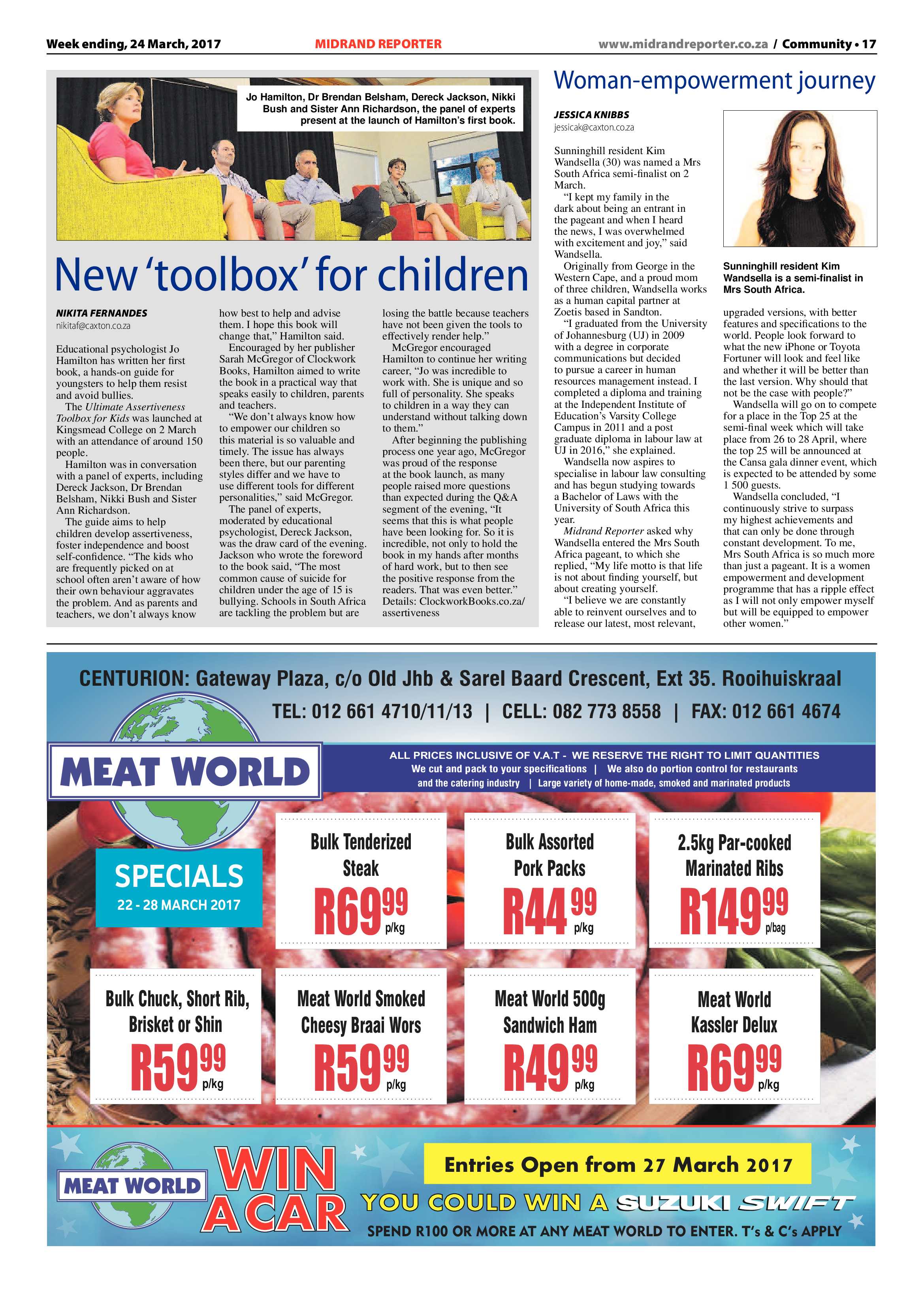 Midrand Reporter 24 March 2017 page 17