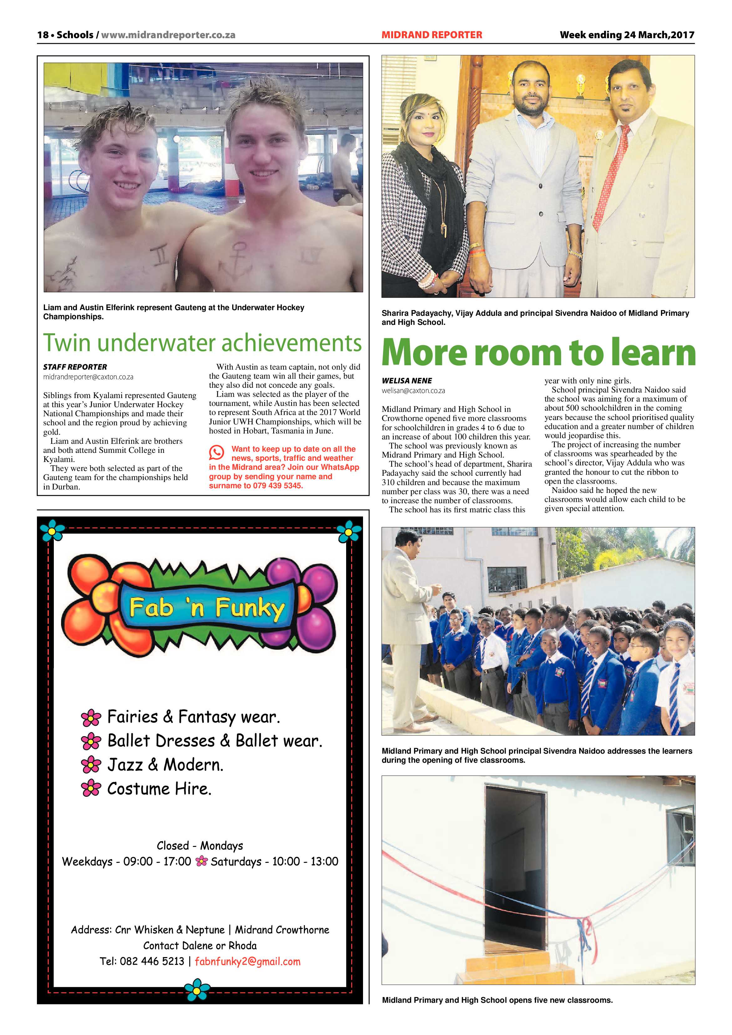 Midrand Reporter 24 March 2017 page 18
