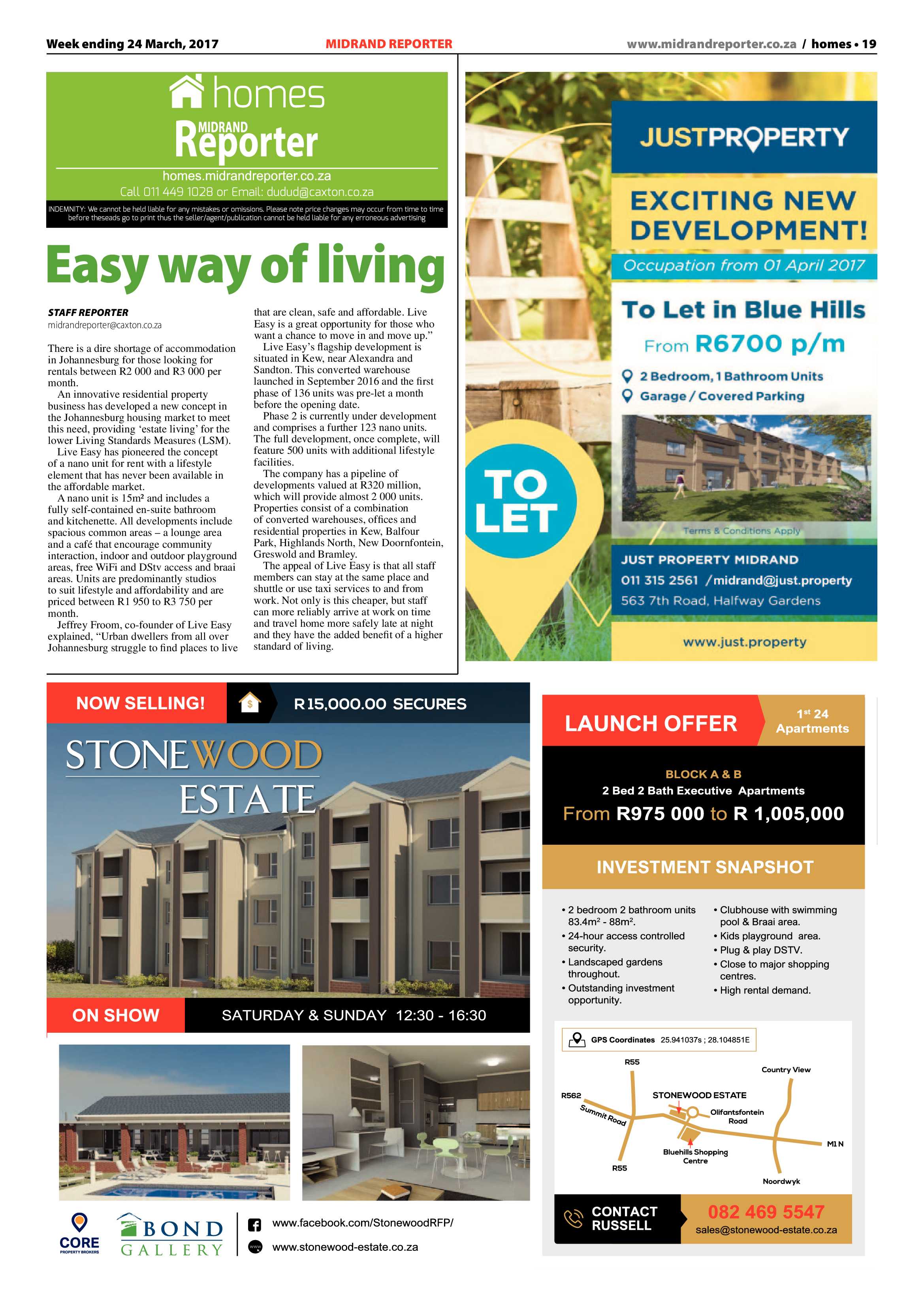 Midrand Reporter 24 March 2017 page 19