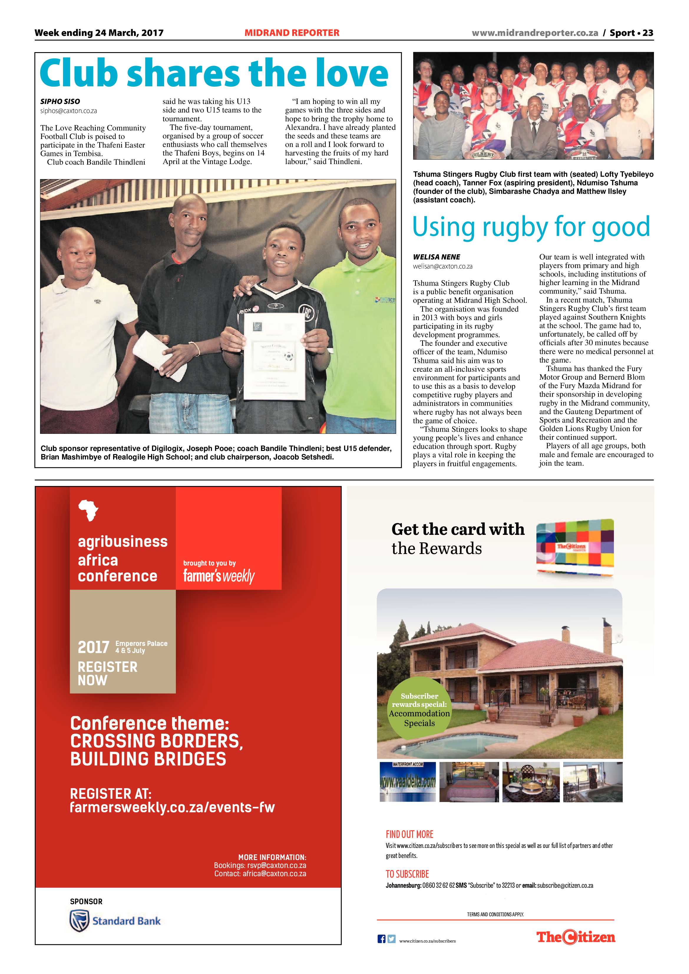 Midrand Reporter 24 March 2017 page 23