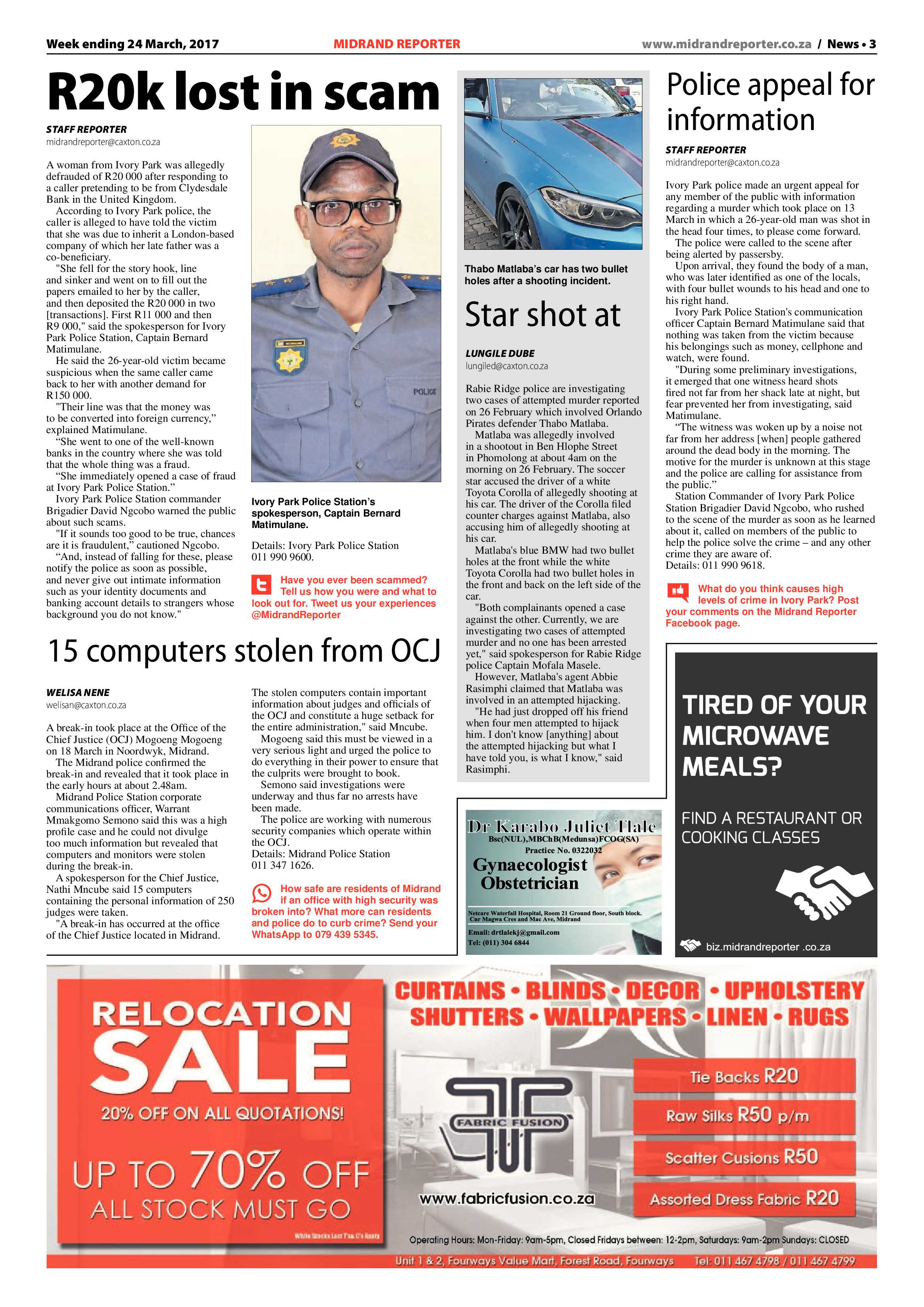 Midrand Reporter 24 March 2017 page 3