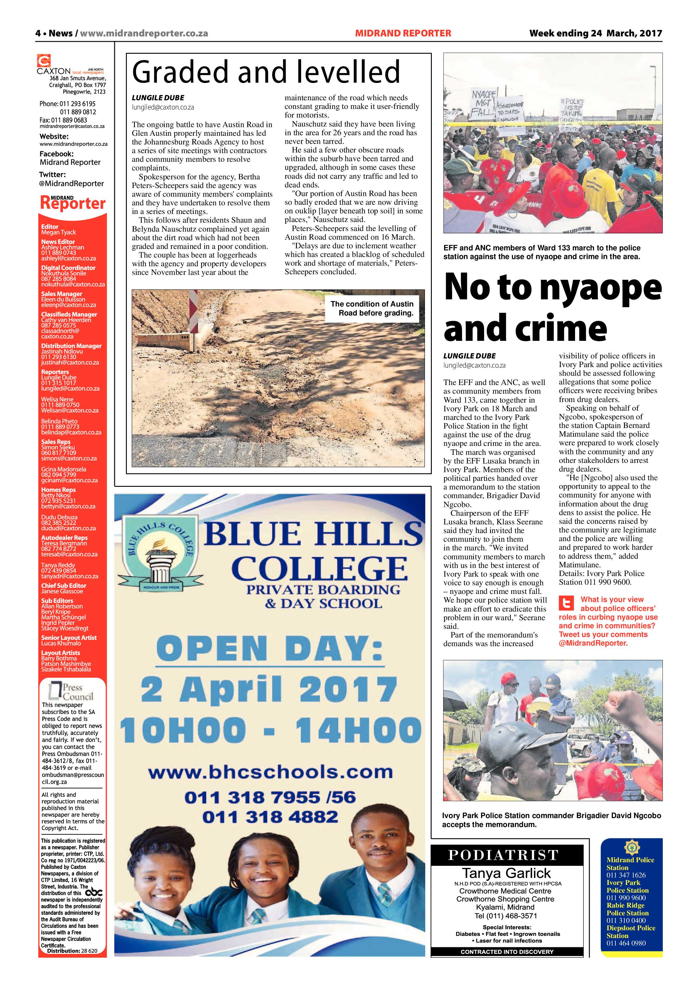 Midrand Reporter 24 March 2017 page 4