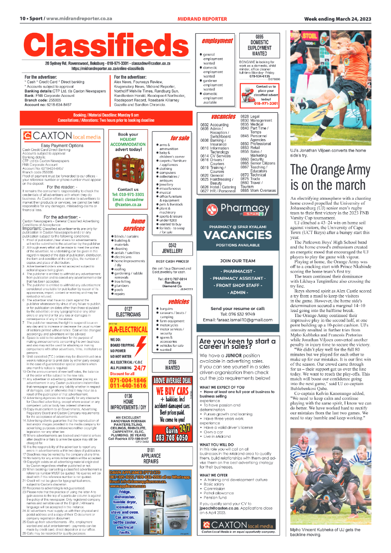 Midrand Reporter 24 March 2023 page 10