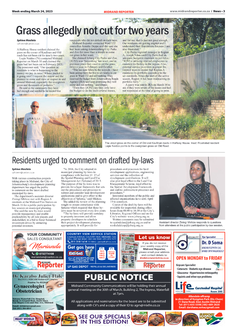 Midrand Reporter 24 March 2023 page 3