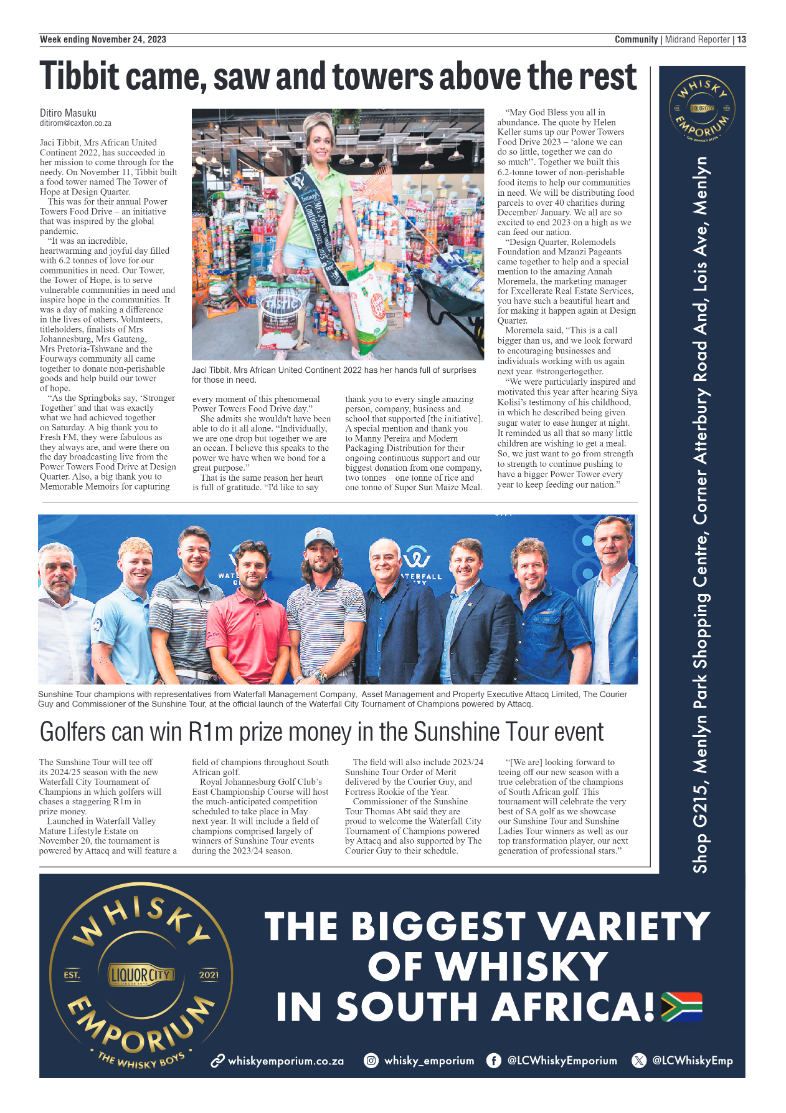 Midrand Reporter 24 November 2023 page 13