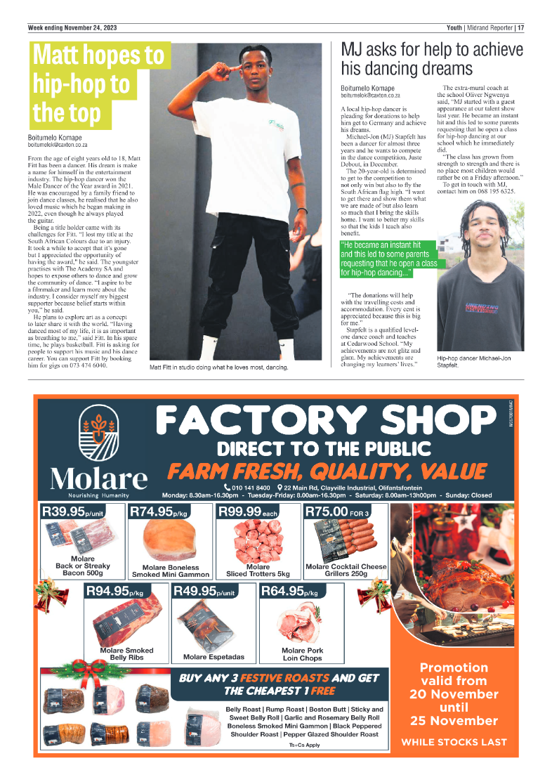 Midrand Reporter 24 November 2023 page 17