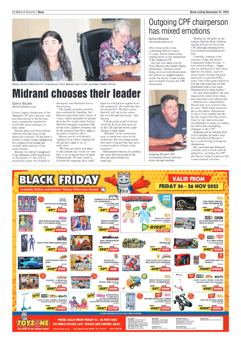 Midrand Reporter 24 November 2023 page 2