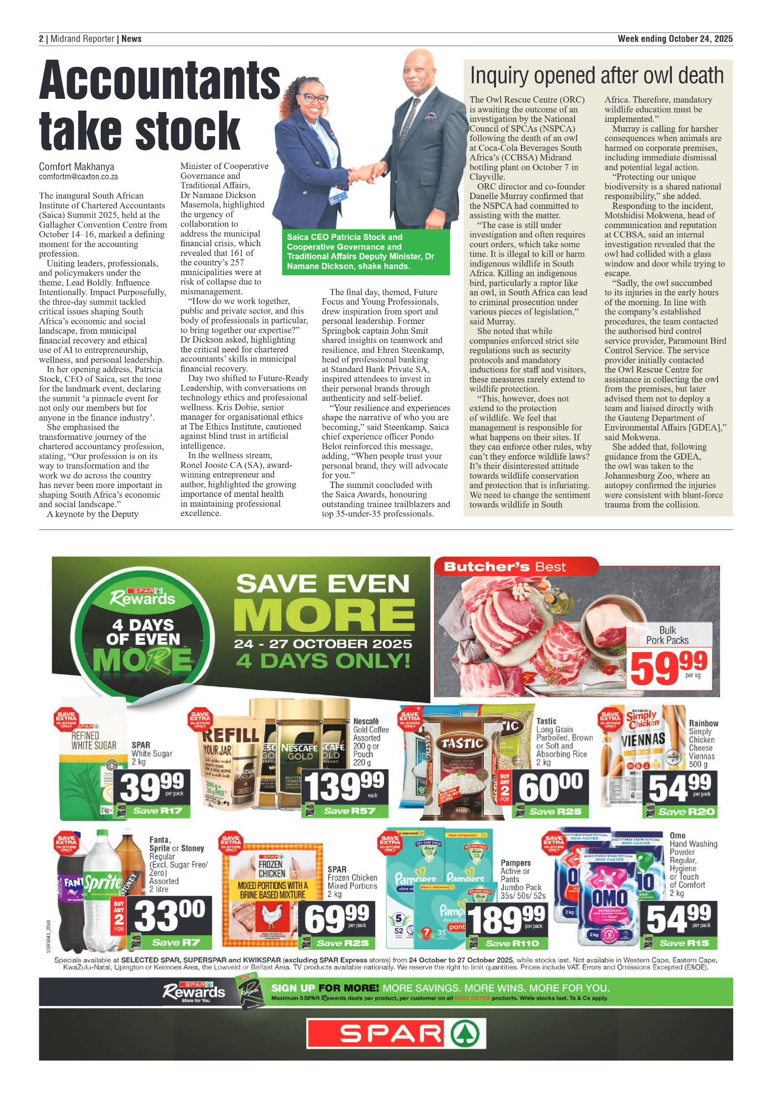 Midrand Reporter 24 October 2025 page 2