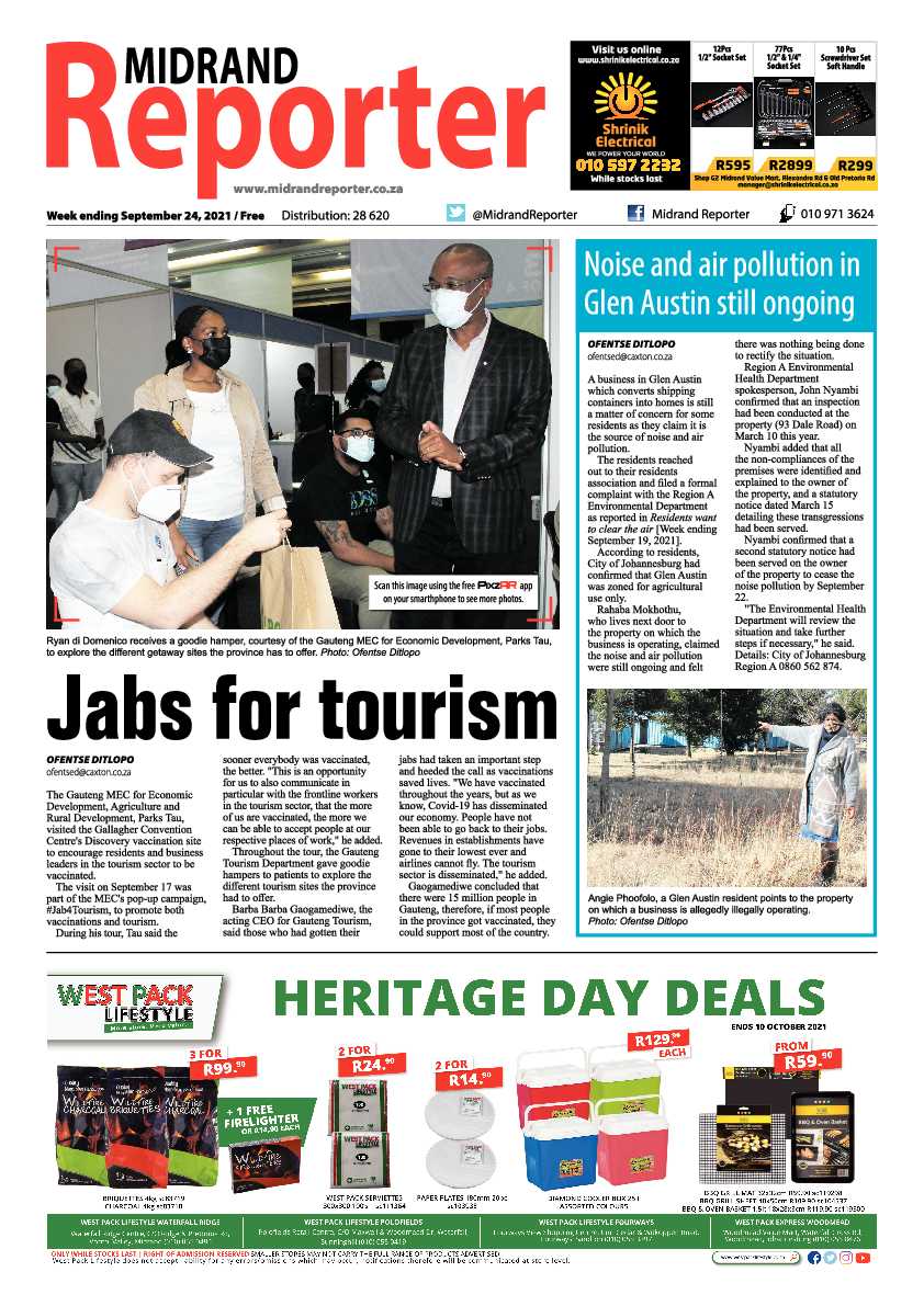 Midrand Reporter 24 September 2021 page 1