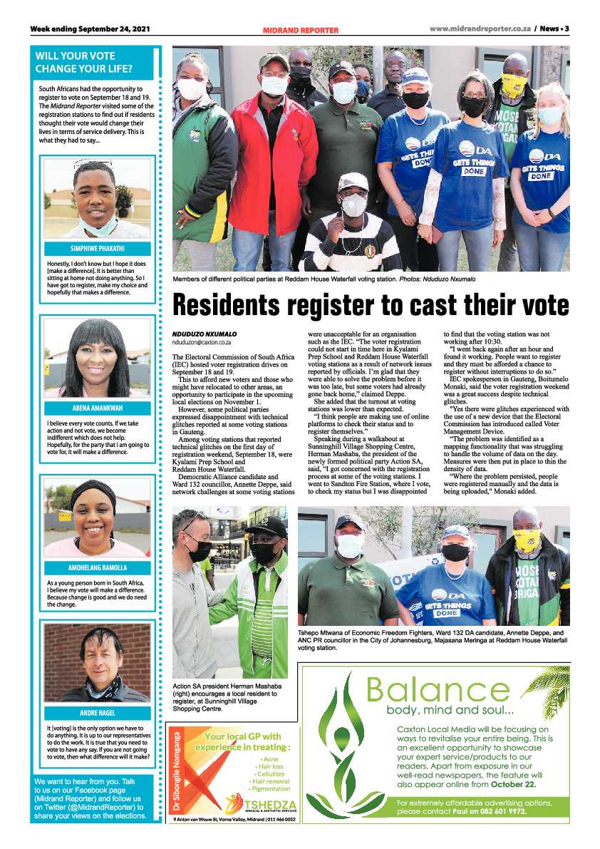 Midrand Reporter 24 September 2021 page 3