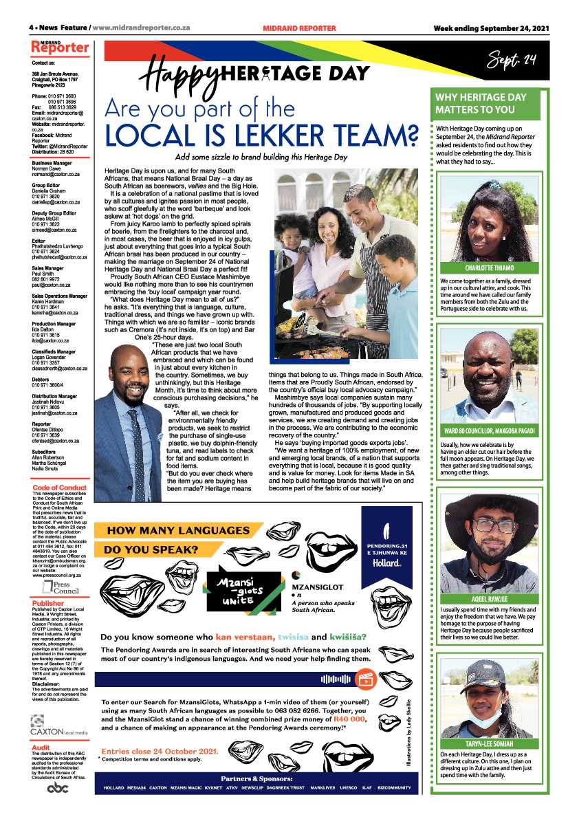 Midrand Reporter 24 September 2021 page 4