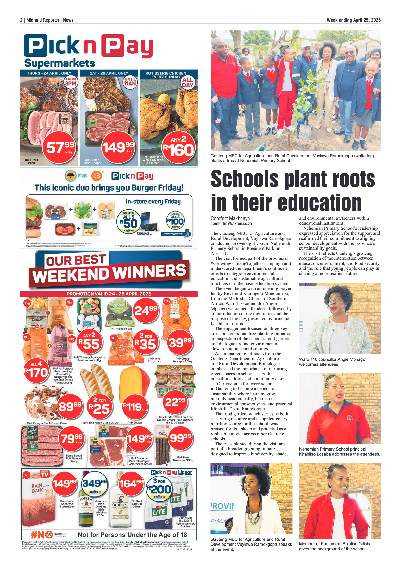 Midrand Reporter 25 April 2025 page 2