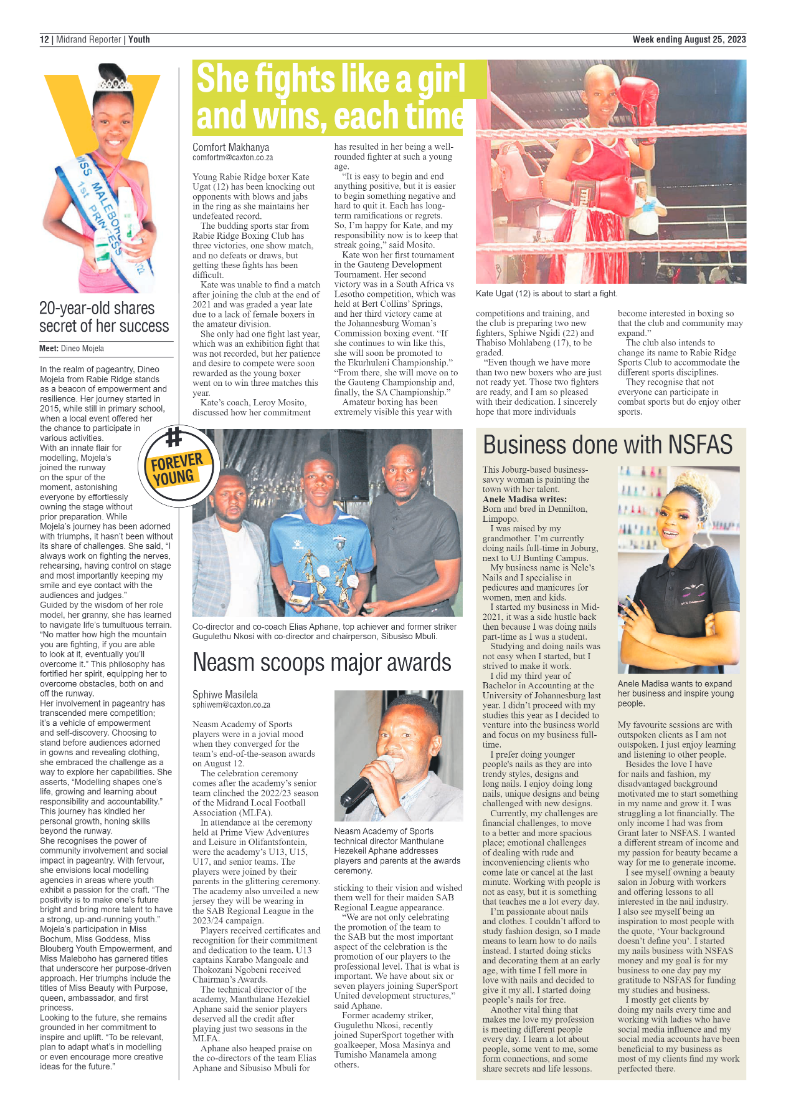 Midrand Reporter 25 August 2023 page 12