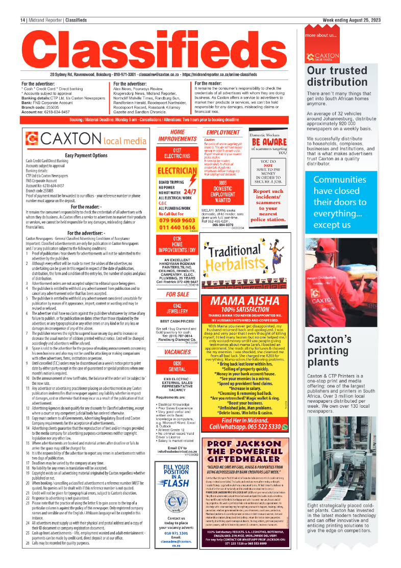 Midrand Reporter 25 August 2023 page 14