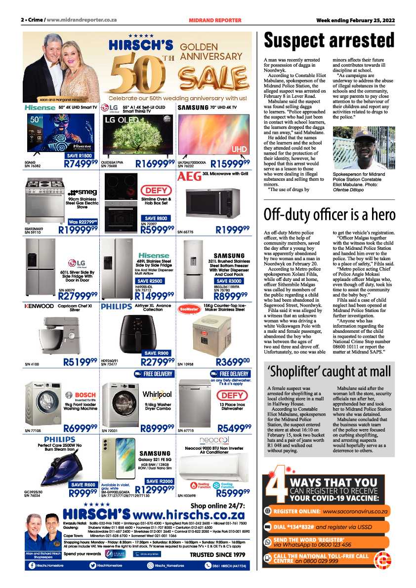 Midrand Reporter 25 February 2022 page 2