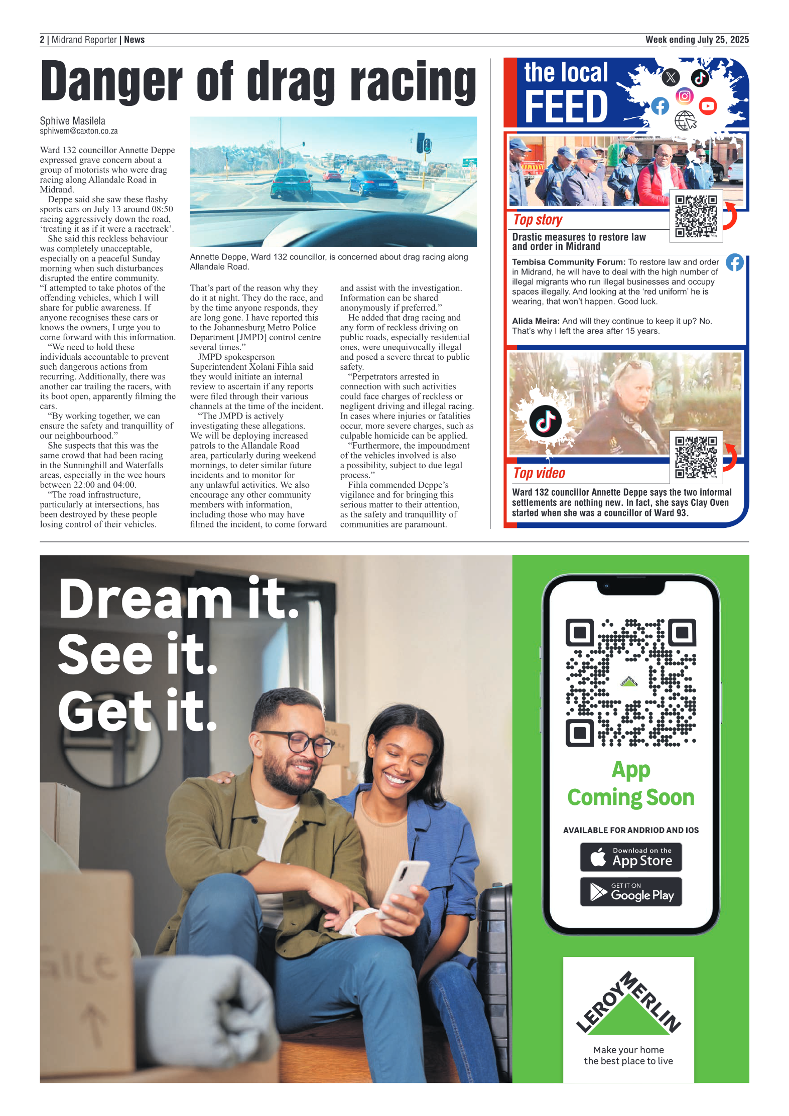 Midrand Reporter 25 July 2025 page 2