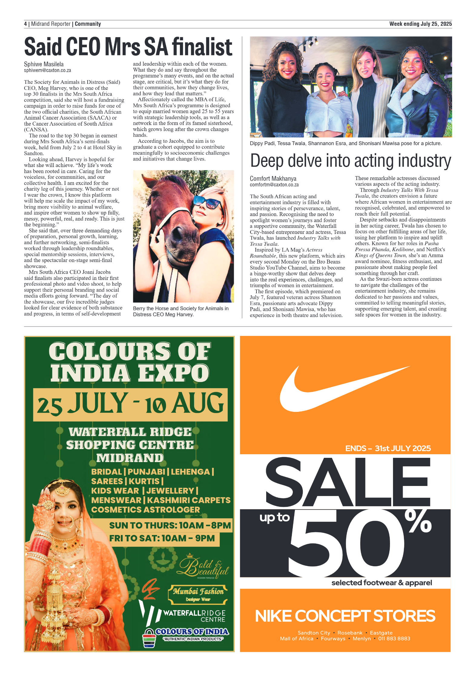 Midrand Reporter 25 July 2025 page 4