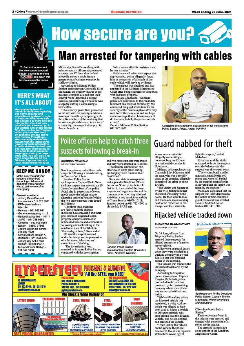 Midrand Reporter 25 June 2021 page 2