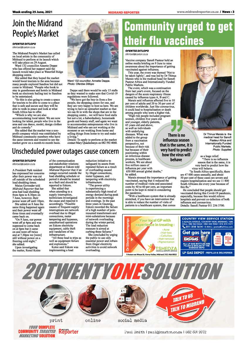 Midrand Reporter 25 June 2021 page 3