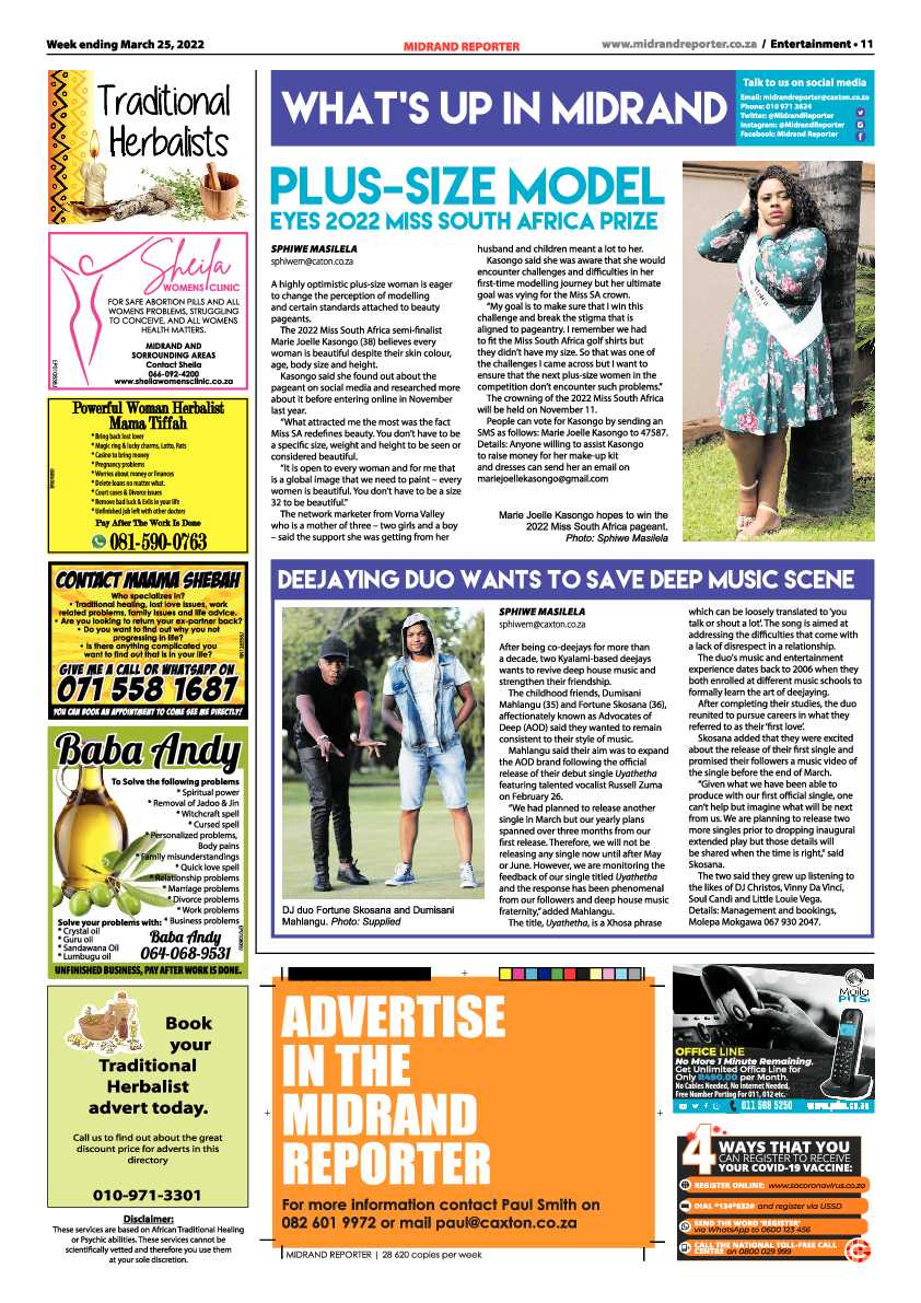 Midrand Reporter 25 March 2022 page 11