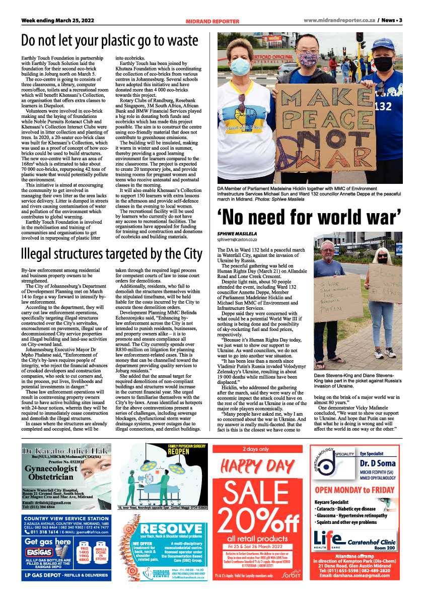 Midrand Reporter 25 March 2022 page 3
