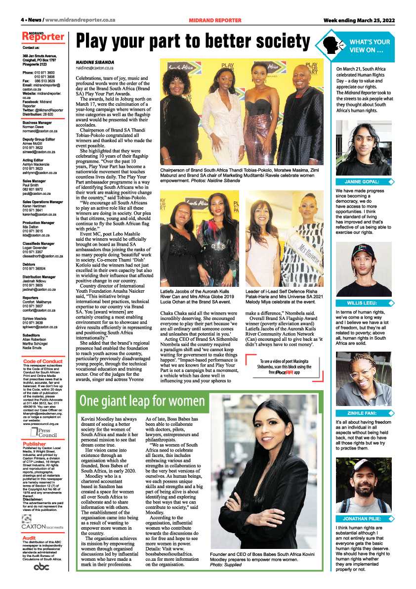 Midrand Reporter 25 March 2022 page 4