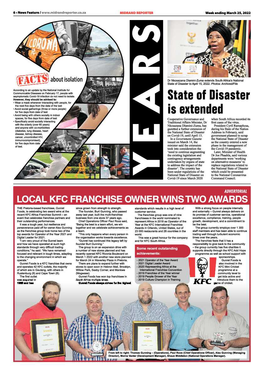 Midrand Reporter 25 March 2022 page 6