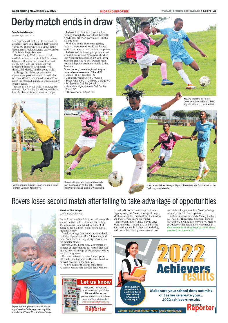 Midrand Reporter 25 Nov 2022 page 23