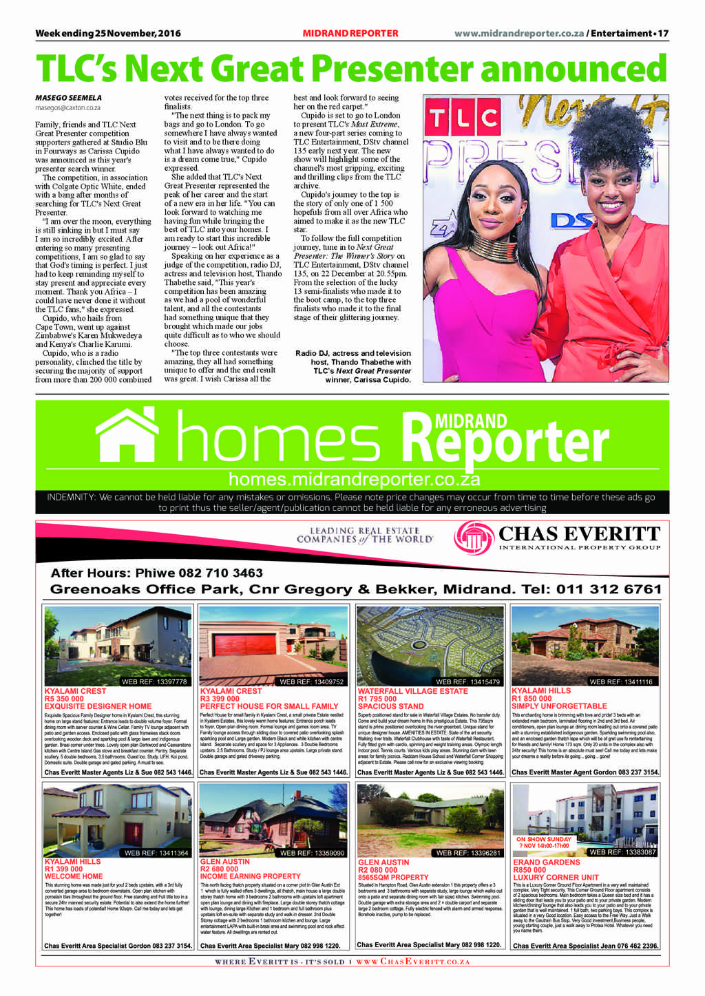 Midrand Reporter 25 November 2016 page 17