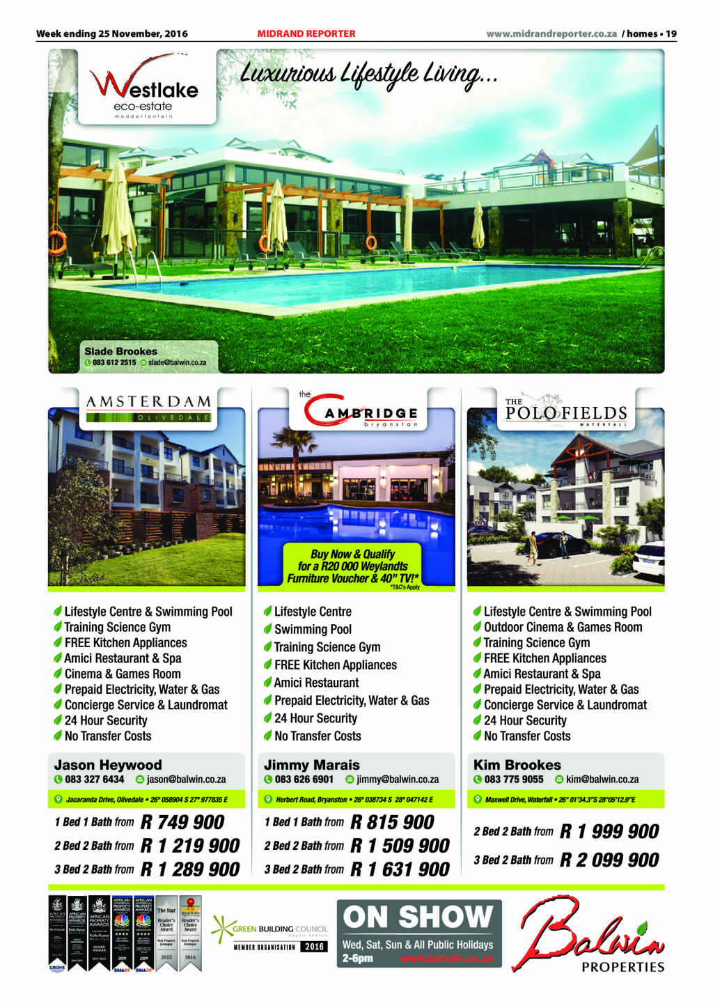 Midrand Reporter 25 November 2016 page 19