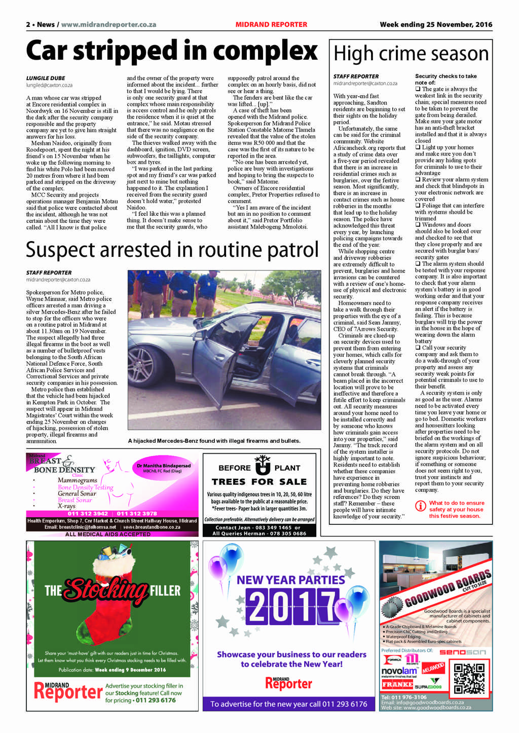 Midrand Reporter 25 November 2016 page 2